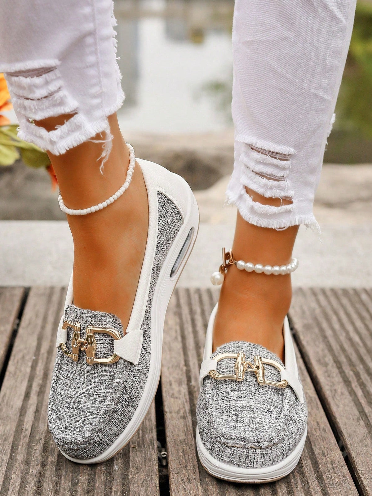 Daniela - Mocasines de Plataforma con Hebilla