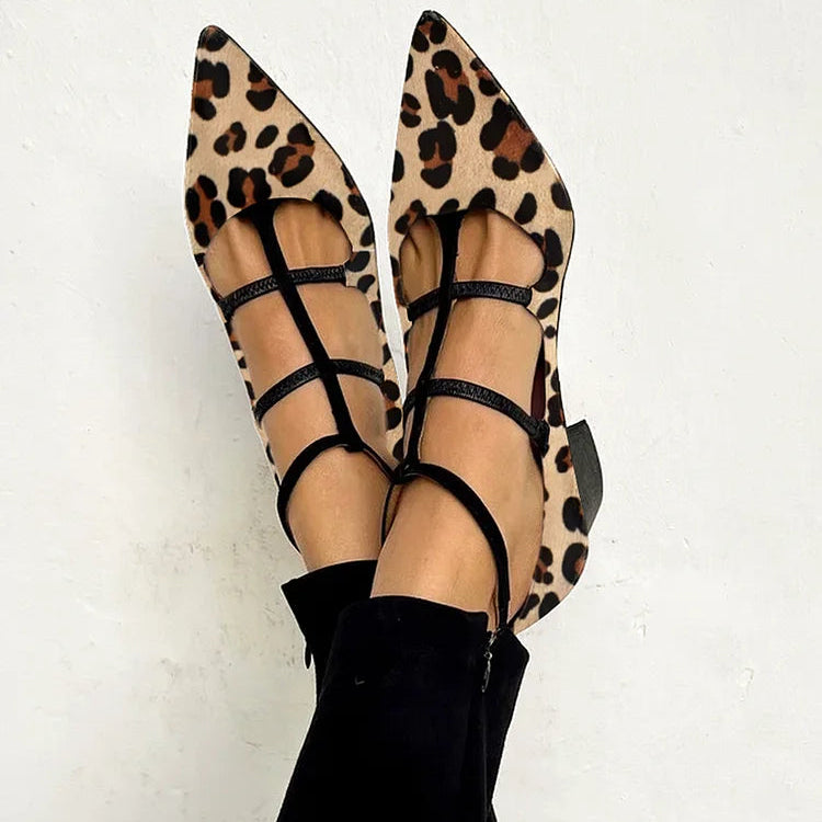 Franca - Zapatos de Tacón con Correa Leopardo