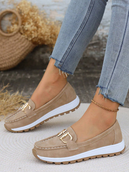 Daniela - Mocasines de Plataforma con Hebilla