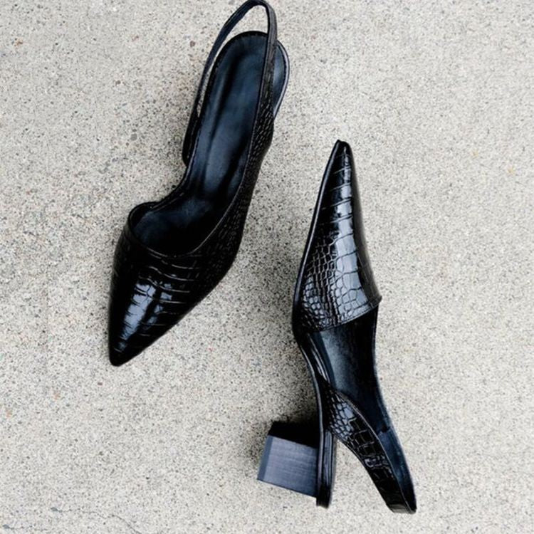Graziella - Zapatos de Tacón con Punta Ancha