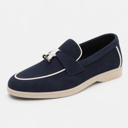 Amelia | Mocasines Mule de Ante con Borlas